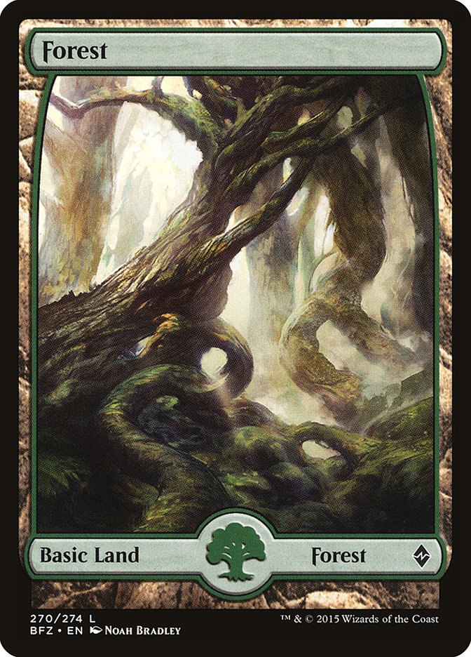 Forest (270) (Full Art) [Battle for Zendikar] | Pandora's Boox