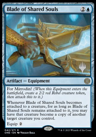 Blade of Shared Souls (Promo Pack) [Phyrexia: All Will Be One Promos] | Pandora's Boox