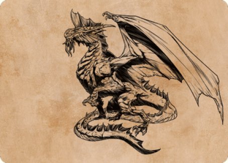 Ancient Silver Dragon Art Card (47) [Commander Legends: Battle for Baldur's Gate Art Series] | Pandora's Boox