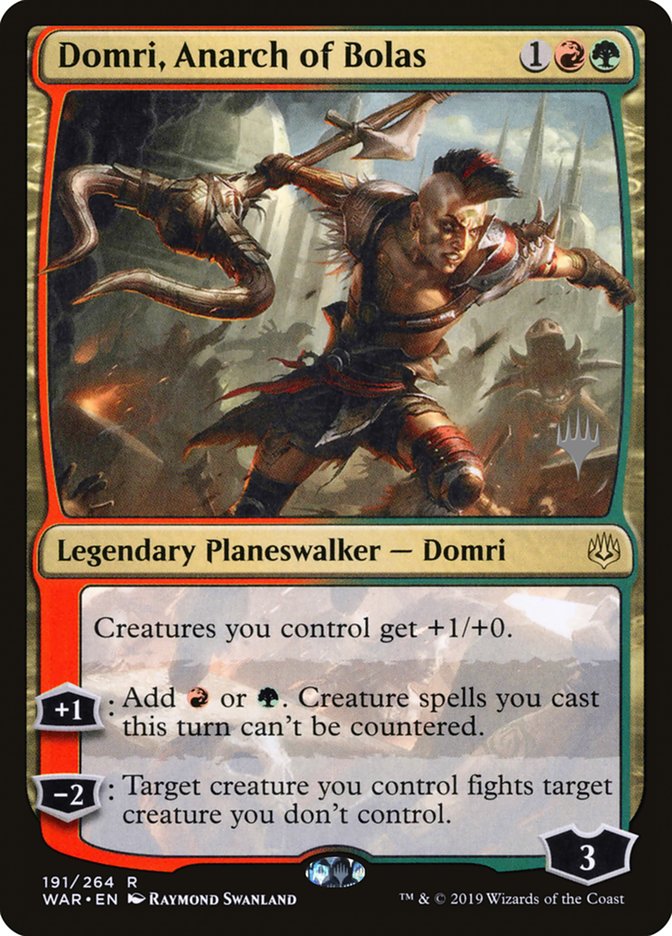 Domri, Anarch of Bolas (Promo Pack) [War of the Spark Promos] | Pandora's Boox