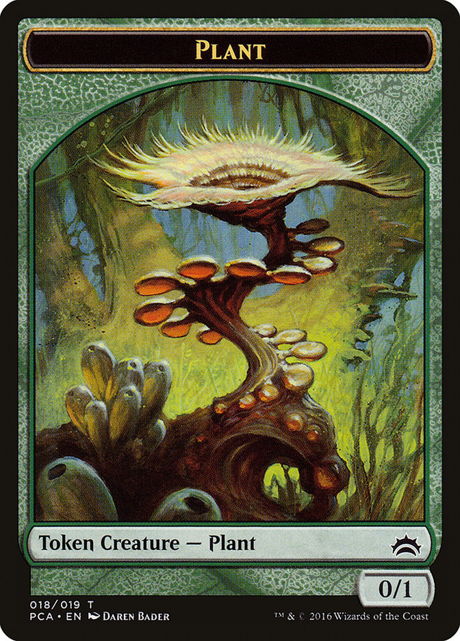 Plant // Ooze (016) Double-Sided Token [Planechase Anthology Tokens] | Pandora's Boox