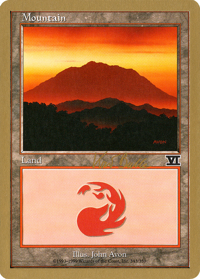 Mountain (kb343) (Kai Budde) [World Championship Decks 1999] | Pandora's Boox