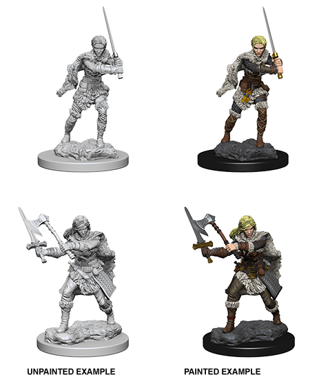 Nolzur's Marvelous Miniatures W1 Human Barbarian Female