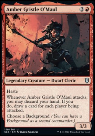 Amber Gristle O'Maul [Commander Legends: Battle for Baldur's Gate] | Pandora's Boox