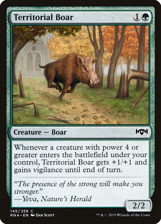 Territorial Boar [Ravnica Allegiance] | Pandora's Boox