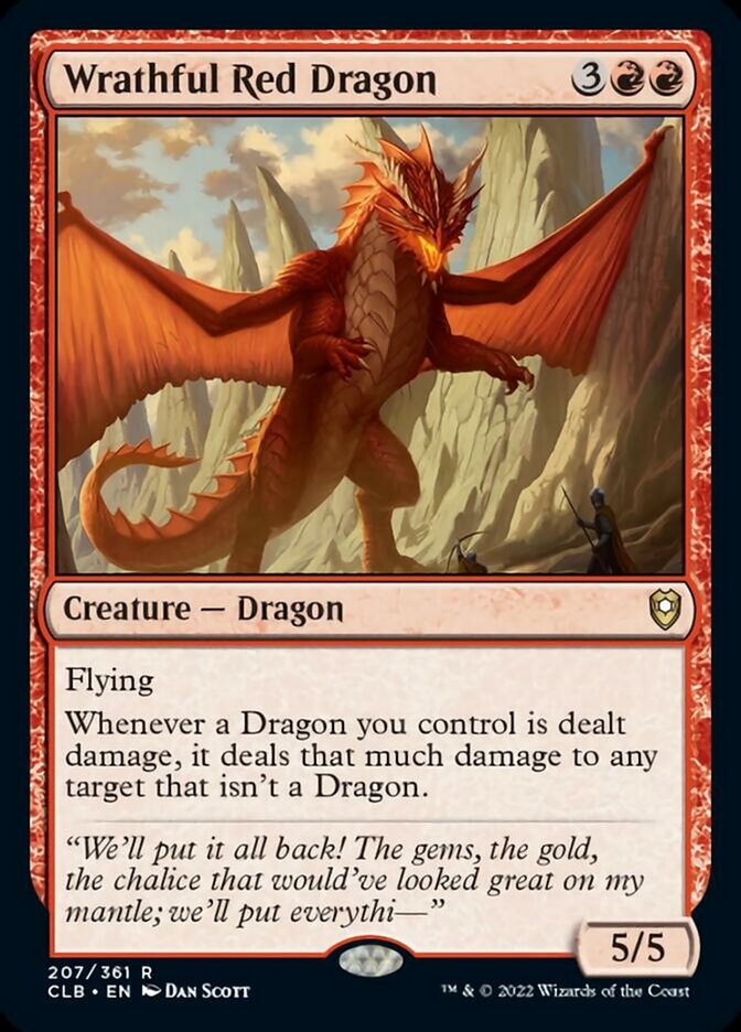 Wrathful Red Dragon [Commander Legends: Battle for Baldur's Gate] | Pandora's Boox