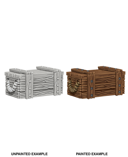 WizKids Deep Cuts Unpainted Mini W4 Crates | Pandora's Boox