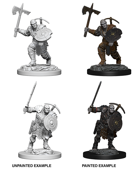 Nolzur's Marvelous Miniatures W4 Earth Genasi Fighter Male