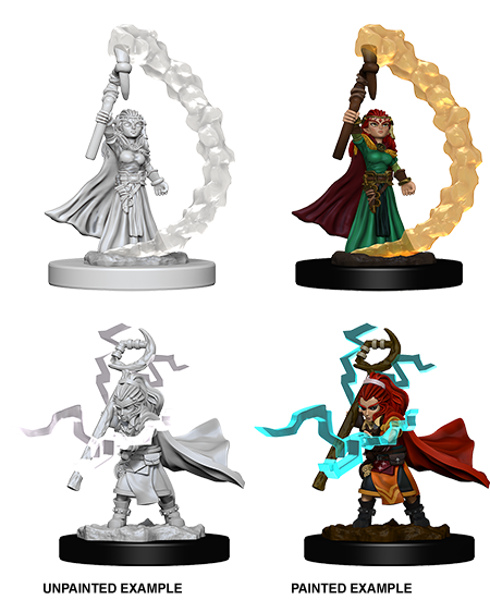WizKids Deep Cuts Unpainted Mini W5 Gnome Sorcerer Female