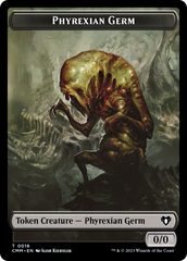 Manifest // Phyrexian Germ Double-Sided Token [Commander Masters Tokens] | Pandora's Boox