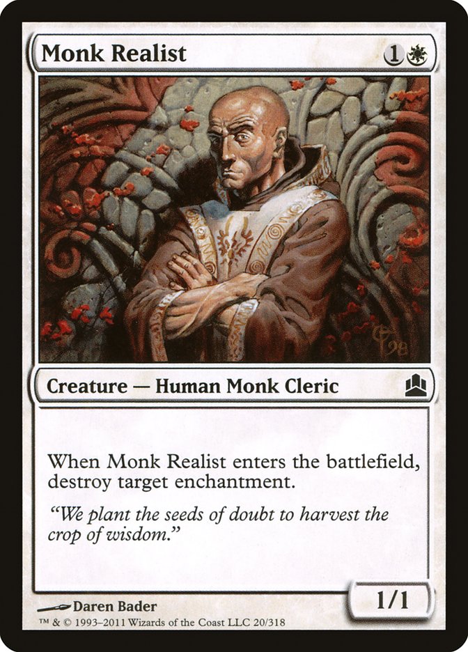 Monk Realist [Commander 2011] | Pandora's Boox