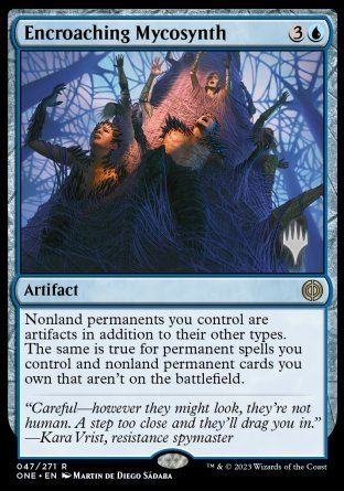 Encroaching Mycosynth (Promo Pack) [Phyrexia: All Will Be One Promos] | Pandora's Boox