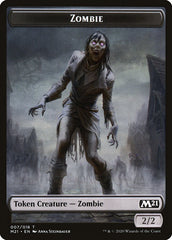 Cat (020) // Zombie Double-Sided Token [Core Set 2021 Tokens] | Pandora's Boox