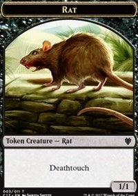 Rat // Cat Double-Sided Token [Commander 2017 Tokens] | Pandora's Boox