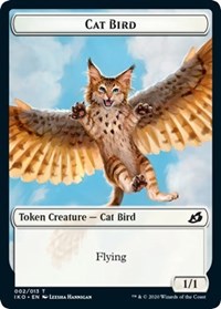 Cat Bird // Human Soldier (004) Double-Sided Token [Ikoria: Lair of Behemoths Tokens] | Pandora's Boox
