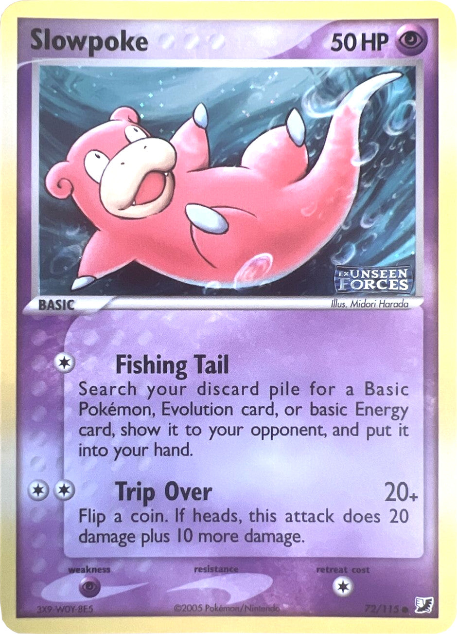 Slowpoke (72/115) (Stamped) [EX: Unseen Forces] | Pandora's Boox