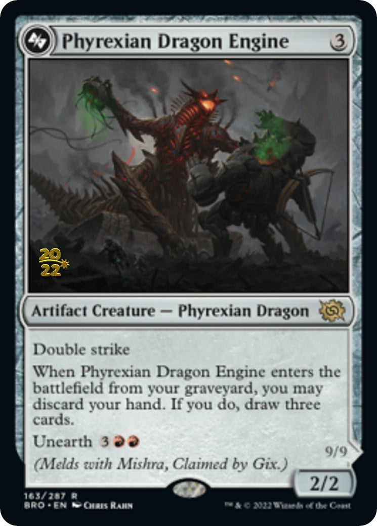 Phyrexian Dragon Engine [The Brothers' War Prerelease Promos] | Pandora's Boox