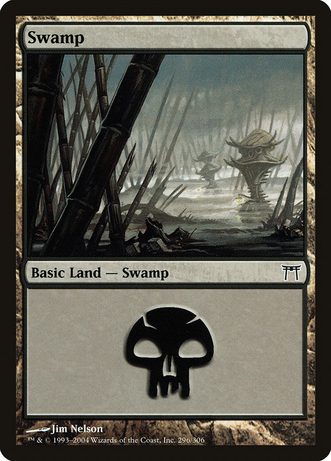 Swamp (296) [Champions of Kamigawa] | Pandora's Boox