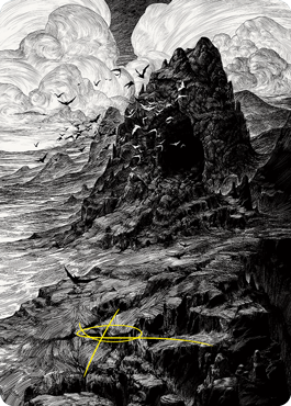 Mountain Art Card (Gold-Stamped Signature) [Innistrad: Crimson Vow Art Series] | Pandora's Boox