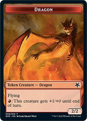Dragon // Elf Warrior Double-Sided Token [Game Night: Free-for-All Tokens] | Pandora's Boox
