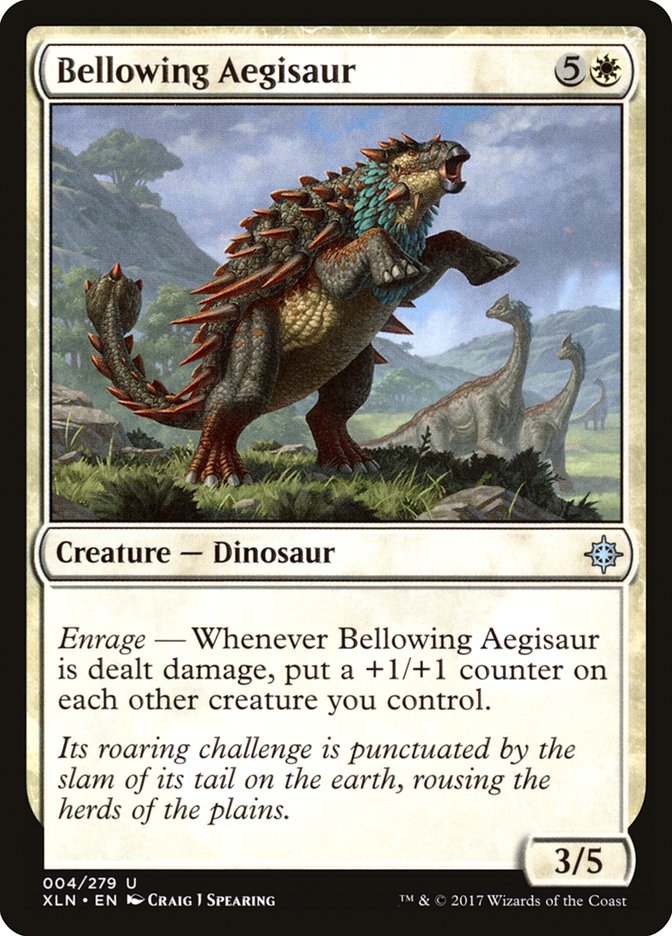 Bellowing Aegisaur [Ixalan] | Pandora's Boox