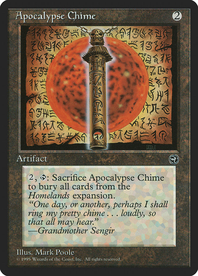 Apocalypse Chime [Homelands] | Pandora's Boox