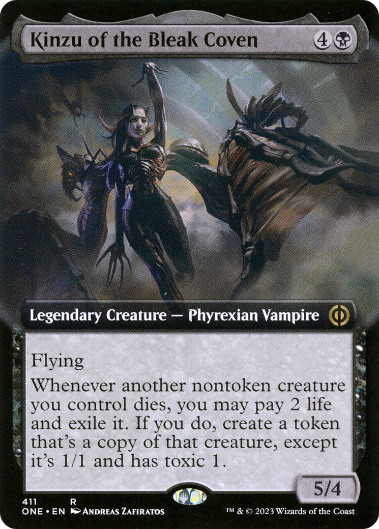 Kinzu of the Bleak Coven (Extended Art) [Phyrexia: All Will Be One] | Pandora's Boox