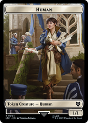 Human Knight // Human Double-Sided Token [The Lord of the Rings: Tales of Middle-Earth Commander Tokens] | Pandora's Boox