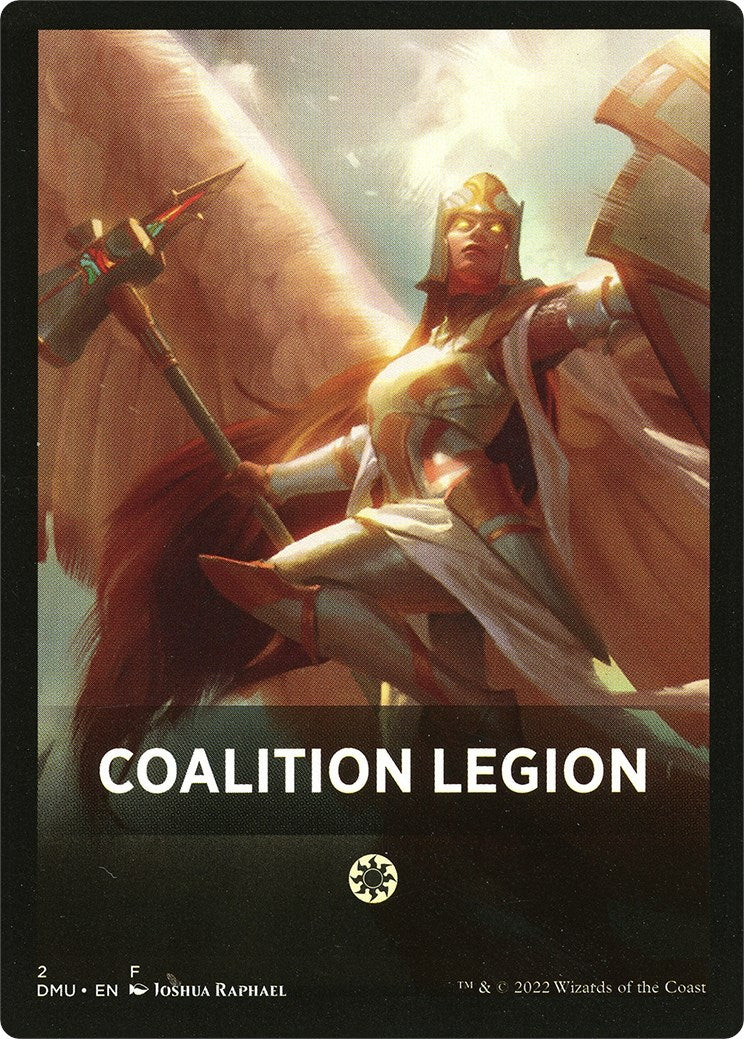 Coalition Legion Theme Card [Dominaria United Tokens] | Pandora's Boox