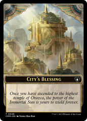 City's Blessing // Construct (0075) Double-Sided Token [Commander Masters Tokens] | Pandora's Boox
