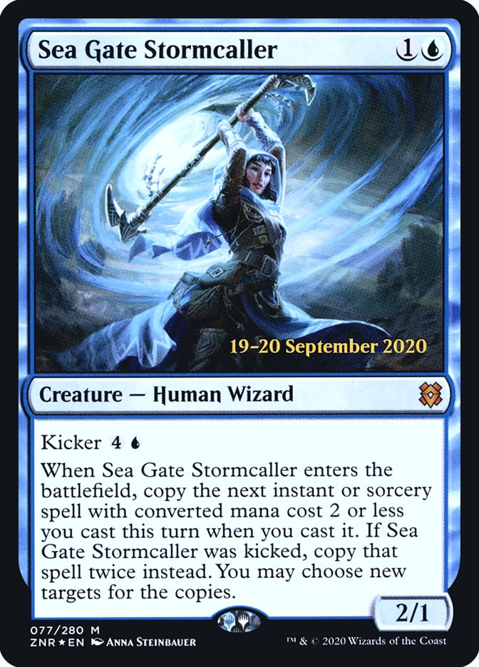 Sea Gate Stormcaller [Zendikar Rising Prerelease Promos] | Pandora's Boox