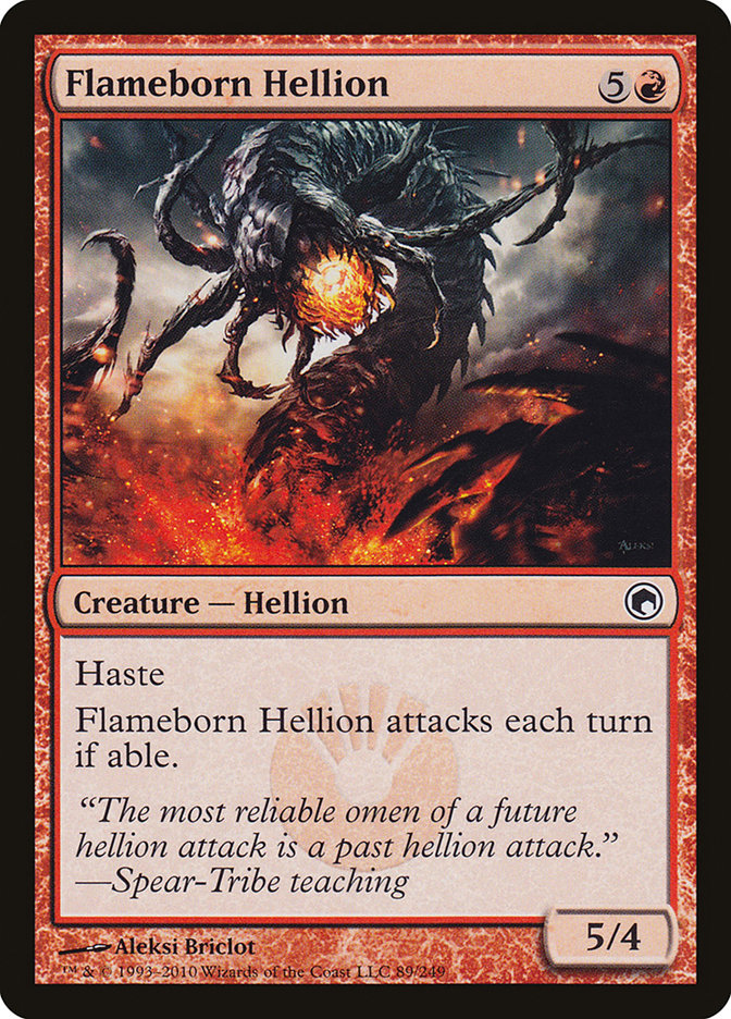 Flameborn Hellion [Scars of Mirrodin] | Pandora's Boox