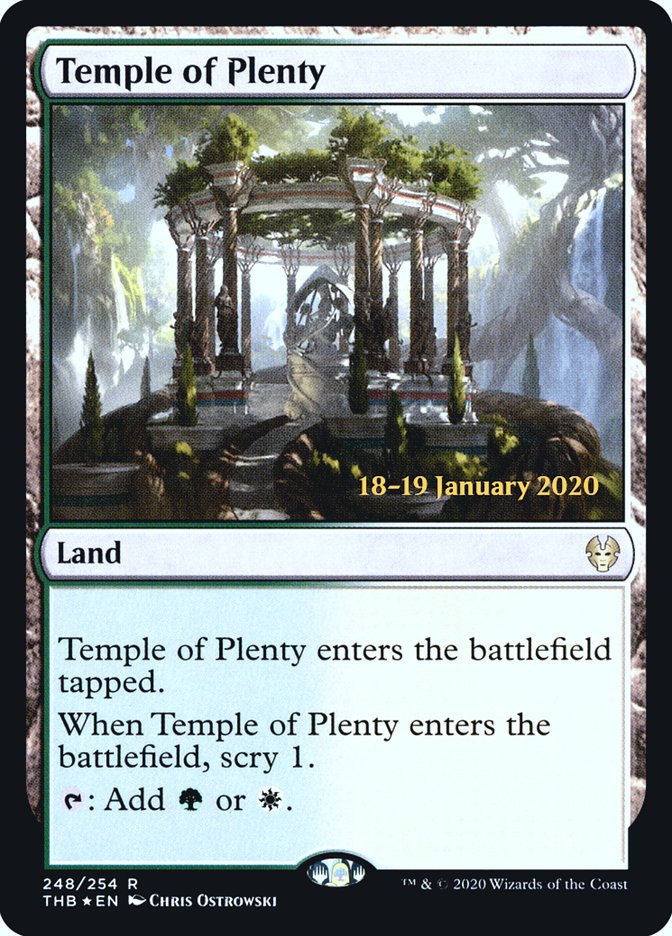 Temple of Plenty [Theros Beyond Death Prerelease Promos] | Pandora's Boox