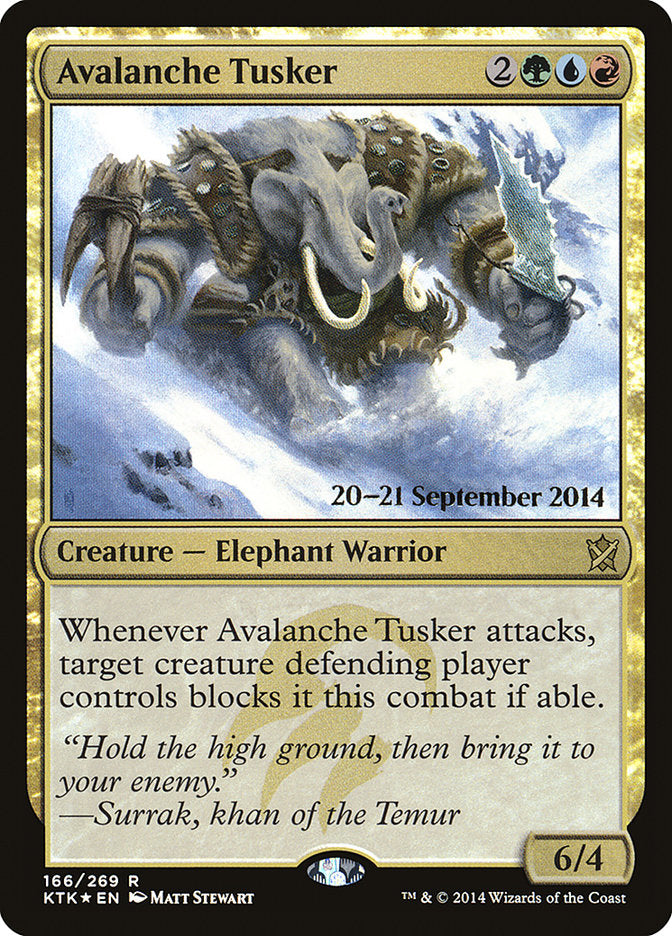 Avalanche Tusker [Khans of Tarkir Prerelease Promos] | Pandora's Boox