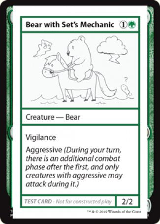 Bear with Set's Mechanic (2021 Edition) [Mystery Booster Playtest Cards] | Pandora's Boox