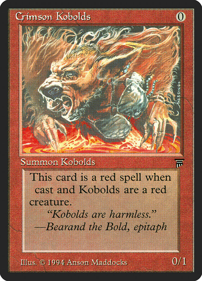 Crimson Kobolds [Legends] | Pandora's Boox