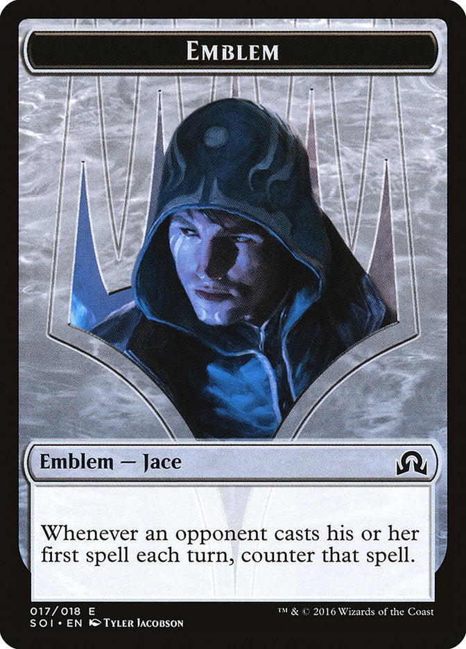 Jace, Unraveler of Secrets Emblem [Shadows over Innistrad Tokens] | Pandora's Boox