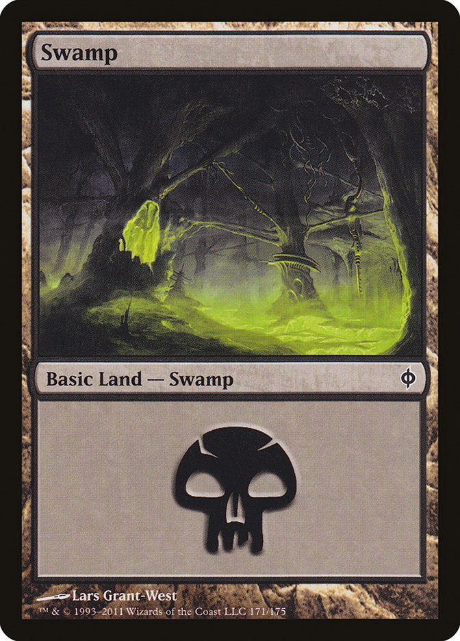 Swamp (171) [New Phyrexia] | Pandora's Boox