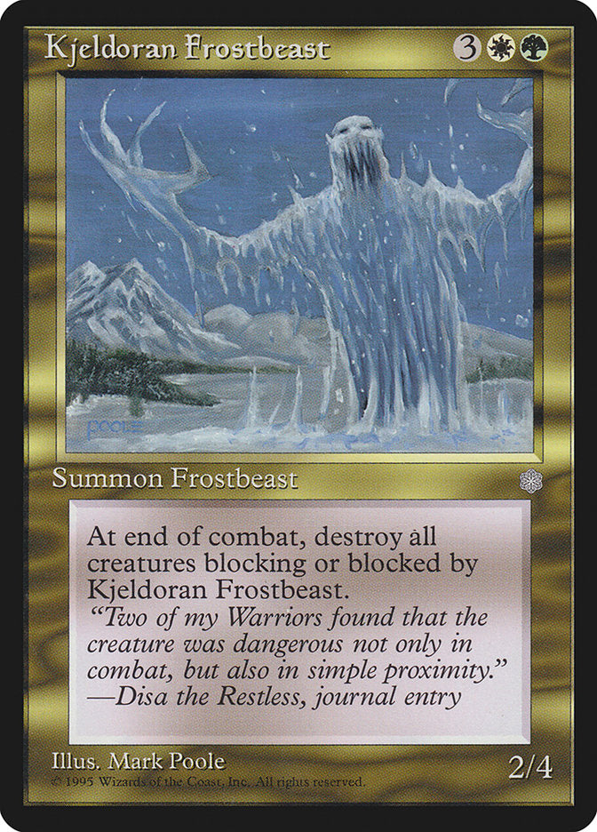 Kjeldoran Frostbeast [Ice Age] | Pandora's Boox