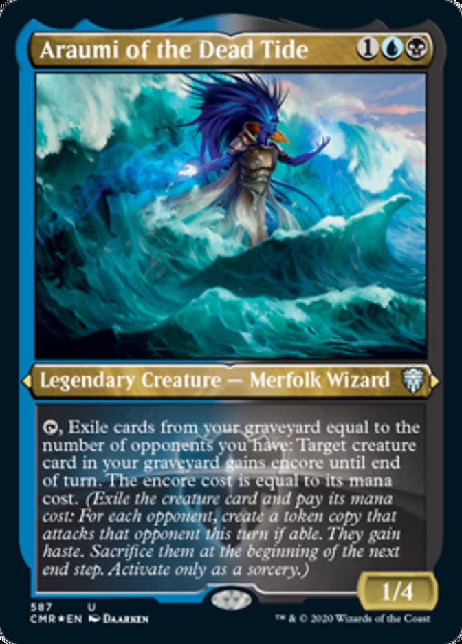 Araumi of the Dead Tide (Etched) [Commander Legends] | Pandora's Boox