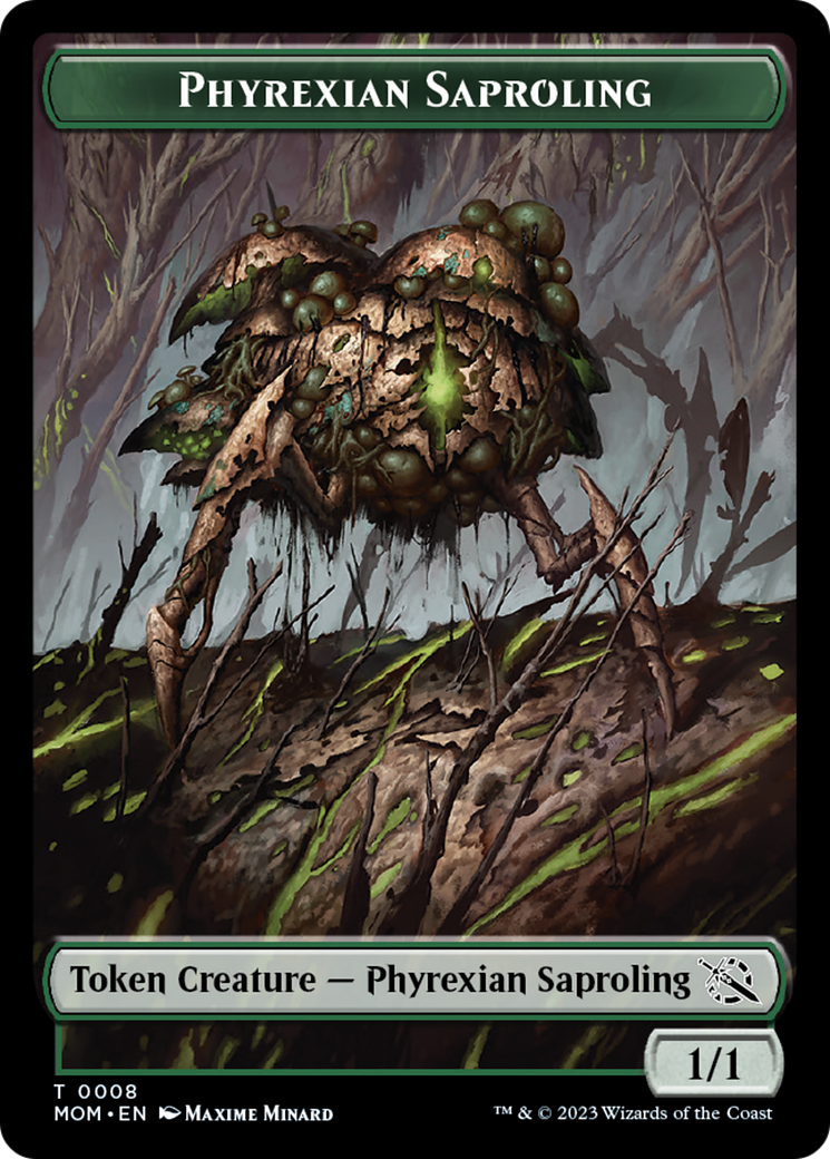 First Mate Ragavan // Phyrexian Saproling Double-Sided Token [March of the Machine Tokens] | Pandora's Boox