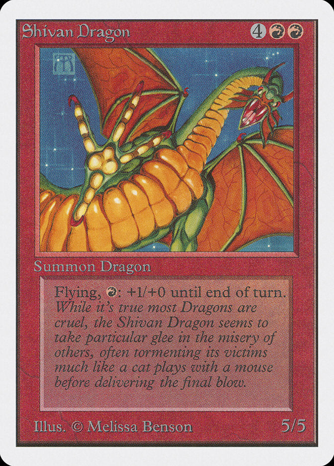 Shivan Dragon [Unlimited Edition] | Pandora's Boox