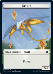Spirit (003) // Thopter Double-Sided Token [Innistrad: Crimson Vow Commander Tokens] | Pandora's Boox