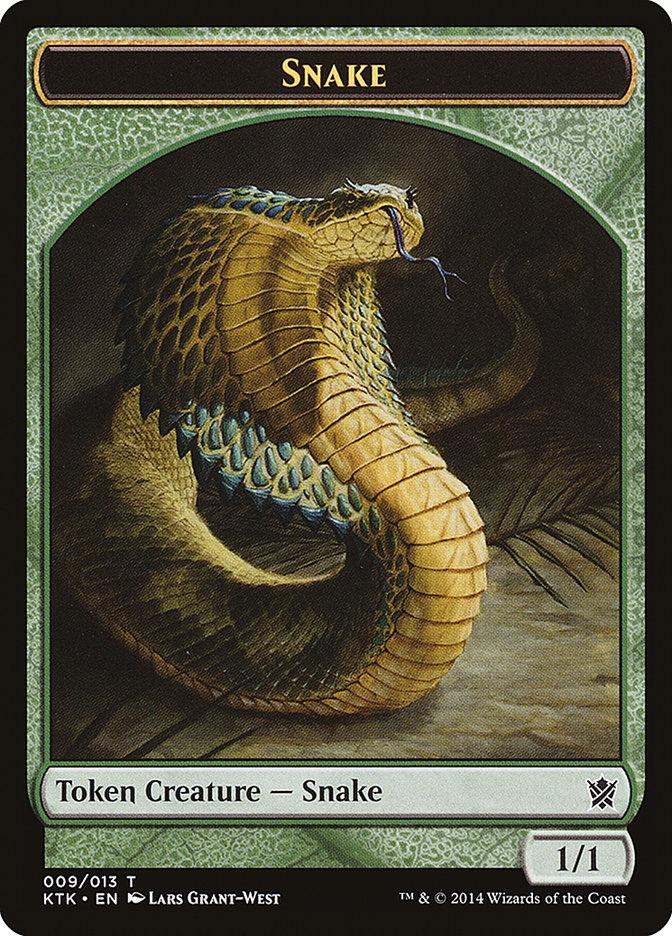 Snake Token [Khans of Tarkir Tokens] | Pandora's Boox