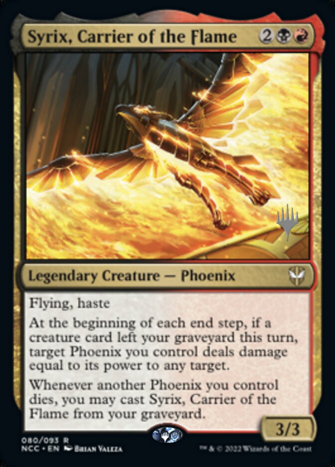 Syrix, Carrier of the Flame (Promo Pack) [Streets of New Capenna Commander Promos] | Pandora's Boox