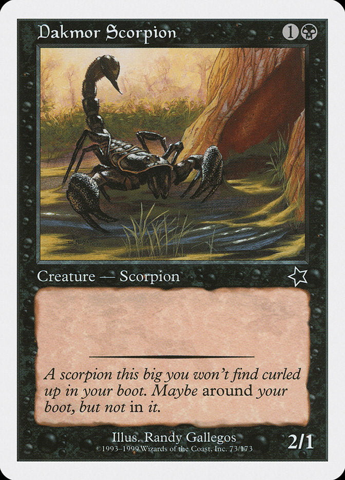 Dakmor Scorpion [Starter 1999] | Pandora's Boox