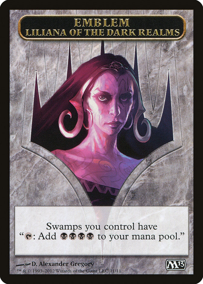 Liliana of the Dark Realms Emblem [Magic 2013 Tokens] | Pandora's Boox