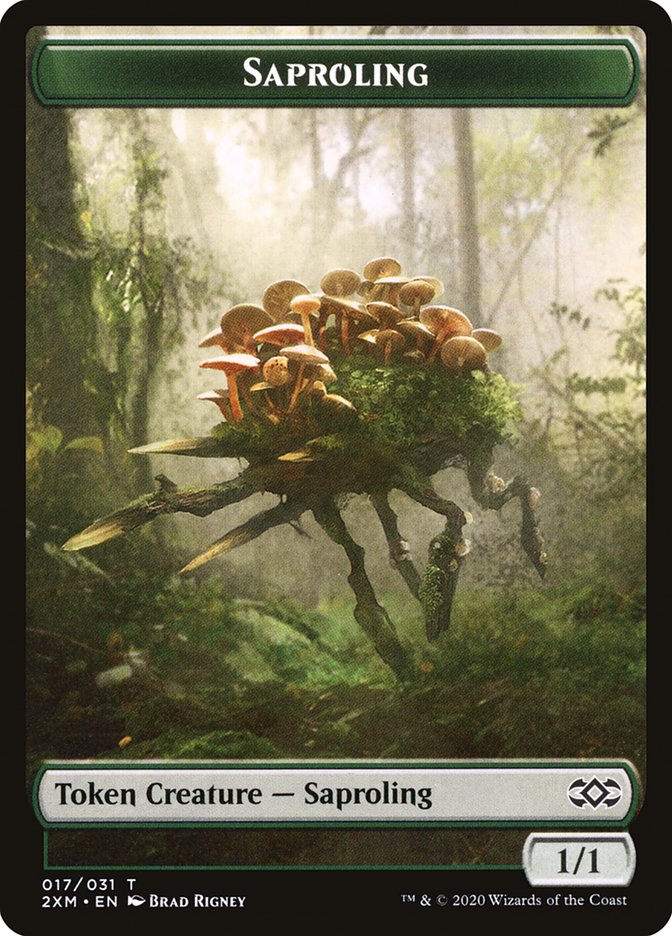 Marit Lage // Saproling Double-Sided Token [Double Masters Tokens] | Pandora's Boox