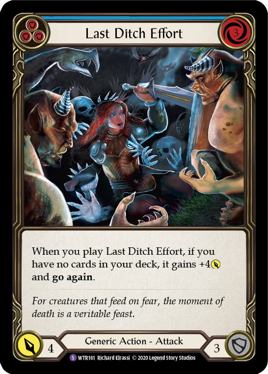 Last Ditch Effort [WTR161] Unlimited Edition Rainbow Foil