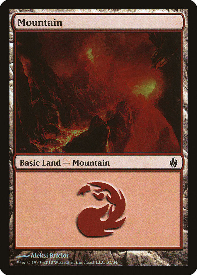 Mountain (33) [Premium Deck Series: Fire and Lightning] | Pandora's Boox